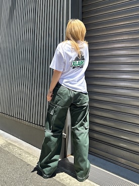 「アイテム（カーゴパンツ）」を使った、RAMUさん（レディース・158cm）の夏コーディネート