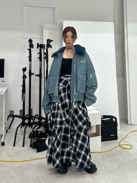 　湊有里紗さん（レディース・152cm）の秋コーディネート