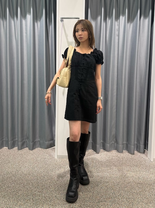 SLY SQUARE TOE KNEE ブーツ SLY | 【SNSで話題の美脚チートブーツ！】SQUARE TOE KNEE ブーツ