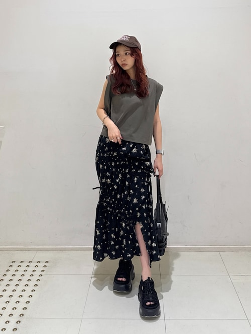 セール】【2サイズ展開】ROLL UP SLEEVE TOPS ロールアップ