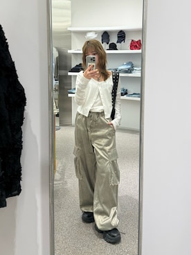 「SLY（スライ）のアイテム（バッグ）」を使った、　湊有里紗さん（レディース・152cm）の春コーディネート