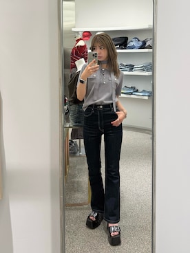 　湊有里紗さん（レディース・152cm）の春コーディネート