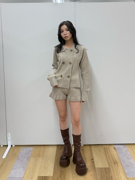湊有里紗さん(レディース・152cm)の秋コーディネート