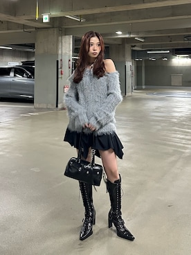 　湊有里紗さん（レディース・152cm）の冬コーディネート