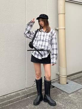 湊有里紗さん(レディース・152cm)の春コーディネート