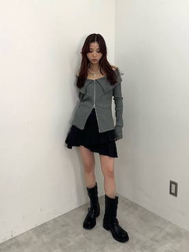 　湊有里紗さん（レディース・152cm）の冬コーディネート