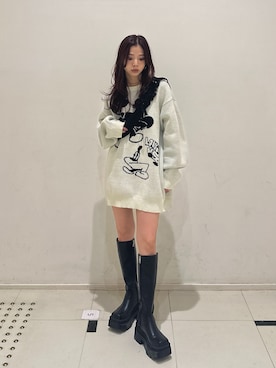 　湊有里紗さん（レディース・152cm）の秋コーディネート