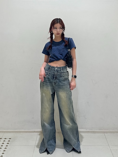 セール】LAYERED STRAIGHT PT-C レイヤード ストレート パンツ