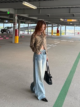 「アイテム（チョーカー）」を使った、　湊有里紗さん（レディース・152cm）の秋コーディネート