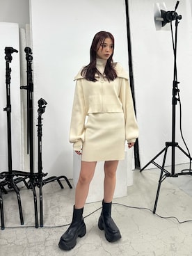 湊有里紗さん(レディース・152cm)の秋コーディネート