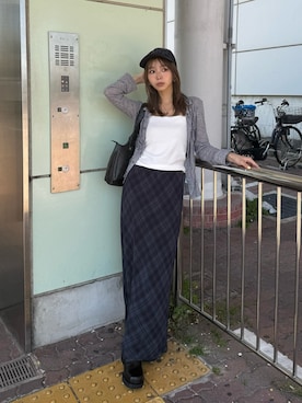 「SLY（スライ）のアイテム（バッグ）」を使った、　湊有里紗さん（レディース・152cm）の春コーディネート