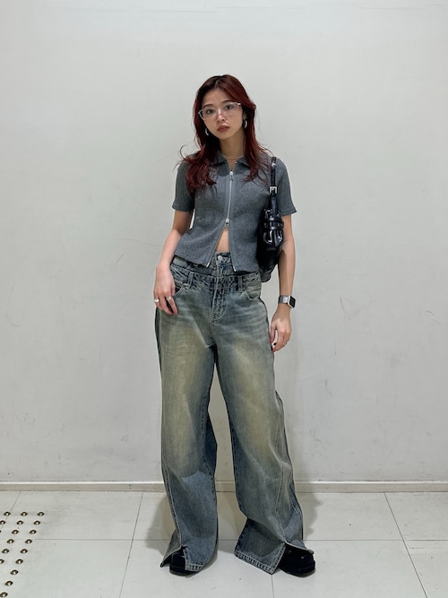 LAYERED STRAIGHT PT-C レイヤード ストレート パンツ シー