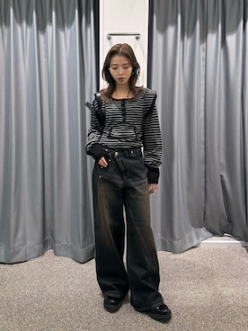 　湊有里紗さん（レディース・152cm）の春コーディネート