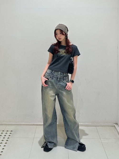 セール】LAYERED STRAIGHT PT-C レイヤード ストレート パンツ シー