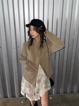 「SLY（スライ）のアイテム（ジャケット/アウター）」を使った、　湊有里紗さん（レディース・152cm）の秋コーディネート