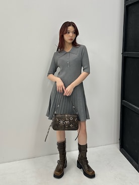 「きれいめコーディネート」｜　湊有里紗さん（レディース・152cm）の冬コーディネート