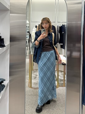 「SLY（スライ）のアイテム（バッグ）」を使った、　湊有里紗さん（レディース・152cm）の春コーディネート