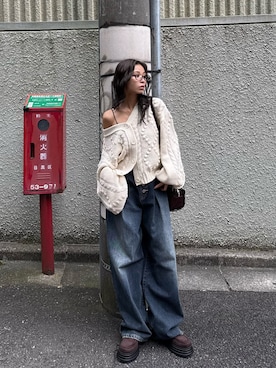 「SLY（スライ）のアイテム（トップス）」を使った、　湊有里紗さん（レディース・152cm）の秋コーディネート