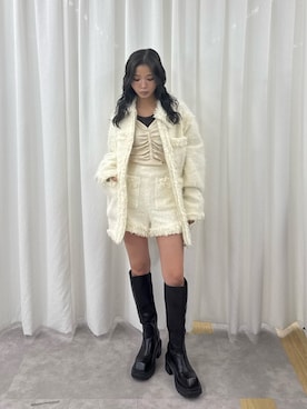 「SLY（スライ）のアイテム（ジャケット/アウター）」を使った、　湊有里紗さん（レディース・152cm）の秋コーディネート