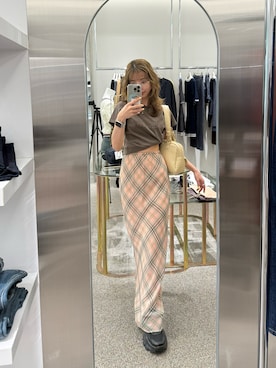 「SLY（スライ）のアイテム（バッグ）」を使った、　湊有里紗さん（レディース・152cm）の春コーディネート