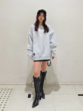 　湊有里紗さん（レディース・152cm）の秋コーディネート