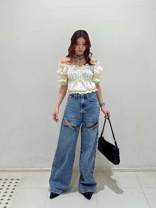 セール】J/W HOLE TUCK PT ジャスト ウエスト ホール タック