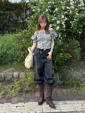 「SLY」｜　湊有里紗さん（レディース・152cm）の春コーディネート