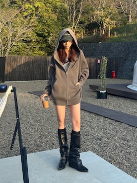 　湊有里紗さん（レディース・152cm）の秋コーディネート