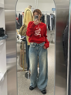 「SLY（スライ）のアイテム（トップス）」を使った、　湊有里紗さん（レディース・152cm）の秋コーディネート