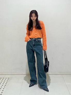 　湊有里紗さん（レディース・152cm）の冬コーディネート