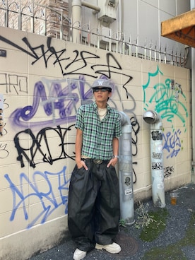 「アイテム（サングラス）」を使った、まさおさん（メンズ・168cm）の夏コーディネート