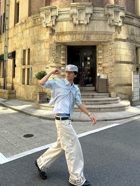 「アイテム（デジタル腕時計）」を使った、まさおさん（メンズ・168cm）の夏コーディネート