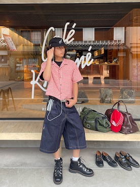 「Danner（ダナー）のアイテム（ブーツ）」を使った、まさおさん（メンズ・168cm）の夏コーディネート