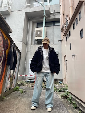 「A4A（エーフォーエー）のアイテム」を使った、えごみゅうさん（レディース・158cm）の秋コーディネート