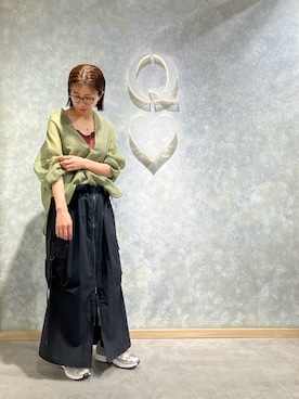 「アイテム（ジャンパースカート）」を使った、kyohyanさん（レディース・165cm）の秋コーディネート