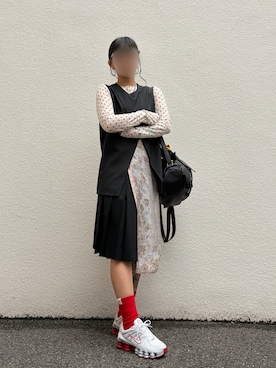 「DIESEL（ディーゼル）のアイテム」を使った、みみさん（レディース・155cm）の秋コーディネート