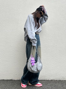 「AIR JORDAN（エアジョーダン）のアイテム（スニーカー）」を使った、みみさん（レディース・155cm）の秋コーディネート