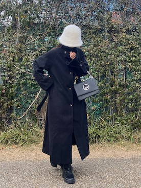 「FENDI（フェンディ）のアイテム」を使った、みみさん（レディース・155cm）の秋コーディネート