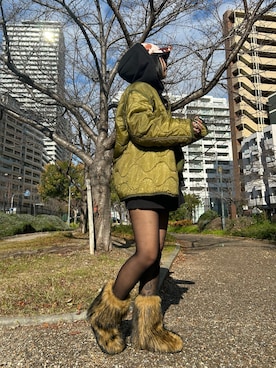 「SHEEN（シーン）のアイテム」を使った、みみさん（レディース・155cm）の冬コーディネート