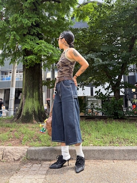 「SHEEN（シーン）のアイテム」を使った、みみさん（レディース・155cm）の夏コーディネート