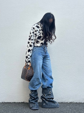 「アイテム（ハンドバッグ）」を使った、みみさん（レディース・155cm）の冬コーディネート