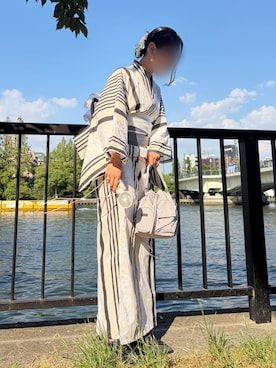 utatane（ウタタネ）の「浴衣3点セット きなりに光る黄色の蛍（浴衣
