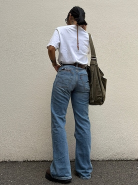 「GAP（ギャップ）のアイテム（トップス）」を使った、みみさん（レディース・155cm）の春コーディネート