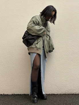 「Zoff（ゾフ）のアイテム」を使った、みみさん（レディース・155cm）の冬コーディネート