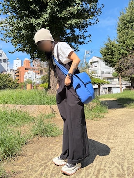 「OLEND（オレンド）のアイテム（バッグ）」を使った、みみさん（レディース・155cm）の秋コーディネート