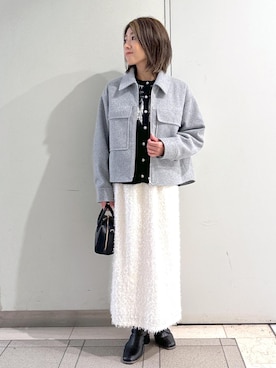 「アイテム（ブルゾン）」を使った、sayaさん（レディース・155cm・30代）の秋コーディネート