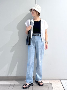 「アイテム（帽子）」を使った、sayaさん（レディース・155cm・30代）の夏コーディネート
