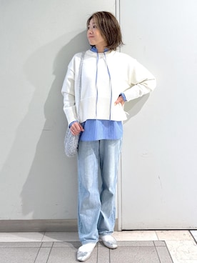 「アイテム（バレエシューズ）」を使った、sayaさん（レディース・155cm・30代）の秋コーディネート