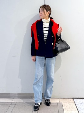 「アイテム（テーラードジャケット）」を使った、sayaさん（レディース・155cm・30代）の秋コーディネート