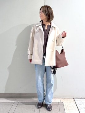 「アイテム（ジャケット/アウター）」を使った、sayaさん（レディース・155cm・30代）の秋コーディネート
